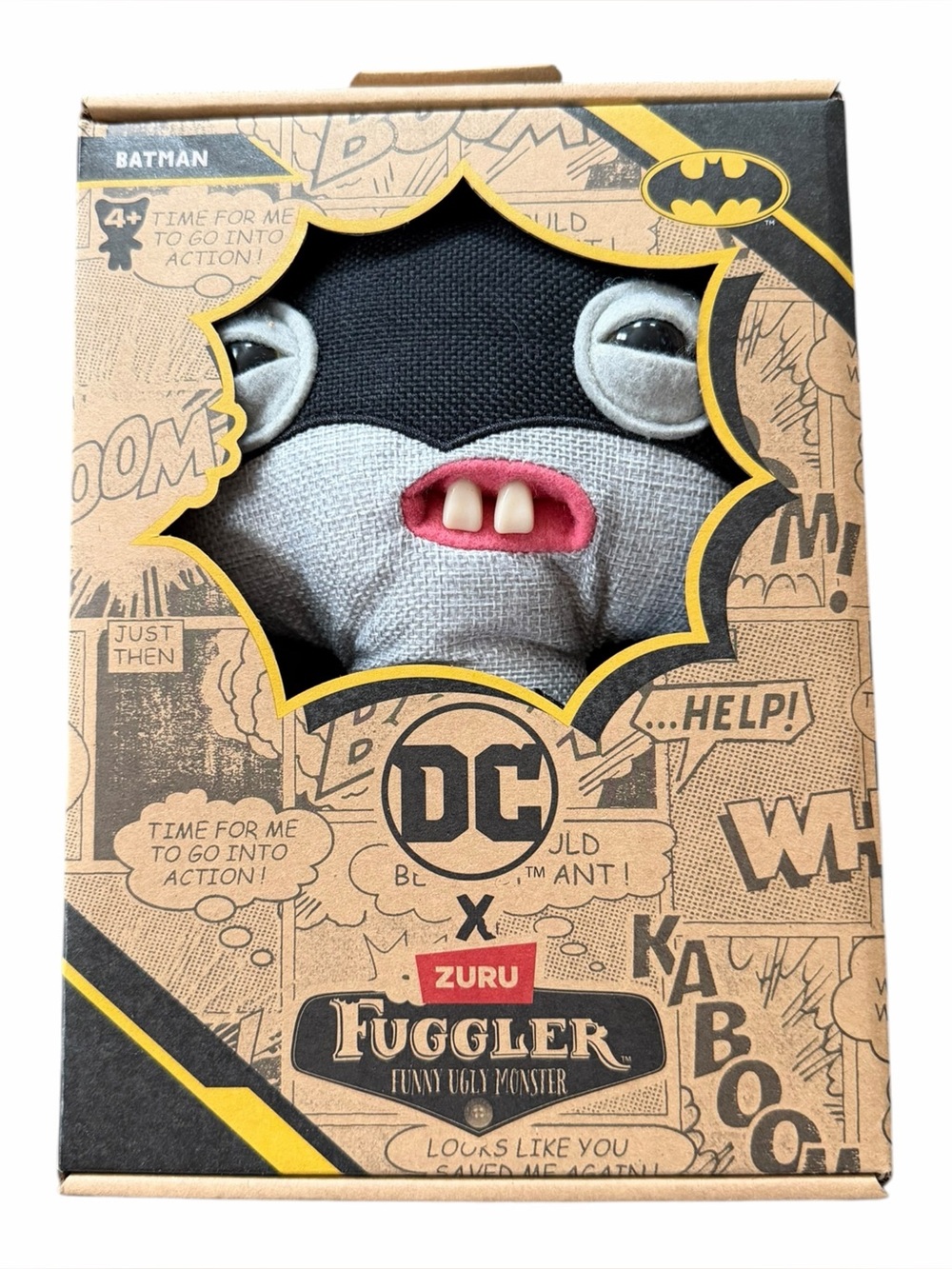 ZURU Fuggler x DC Batman 9” Funny Ugly Monster Plush 2024 NEW IN BOX Rare